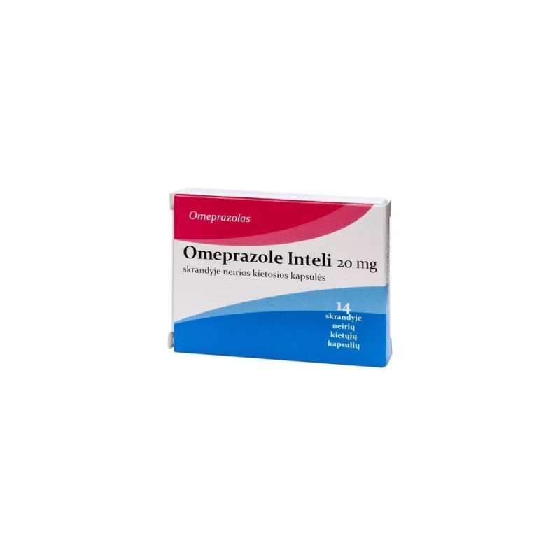 OMEPRAZOLE INTELI 20mg skr.neir. kaps. N14 (lizd.pl.)