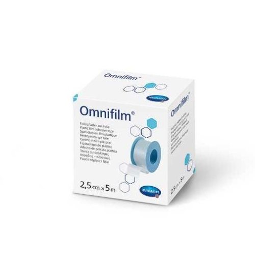 Omnifilm skaidrus fiksuojantis pleistras x 5m, 1 vnt., 2.5 cm