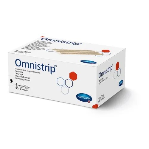 Omnistrip žaizdą užverianti juostelė, 3 vnt., 6 x 76 mm