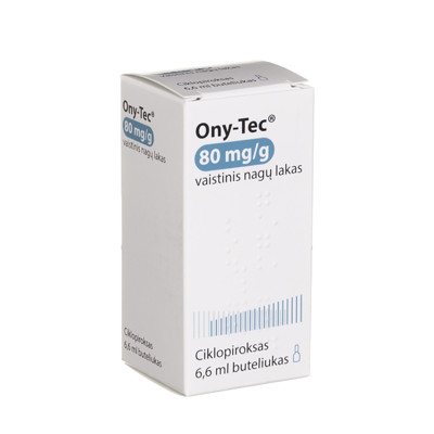 ONY-TEC, 80 mg/g, vaistinis nagų lakas, (l.imp.), N1, 6.6 ml
