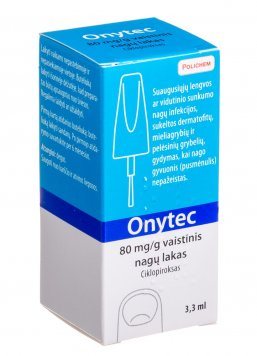 ONYTEC 80 mg/g vaistinis nagų lakas, 3.3 ml