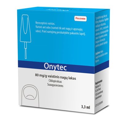 ONYTEC, 80 mg/g, vaistinis nagų lakas, N1, 3.3 ml