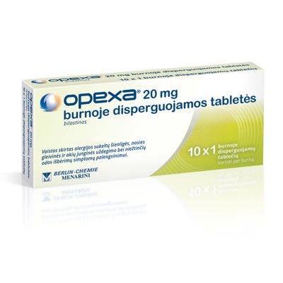 Opexa 20mg burnoje disperguojamos tabletės N10