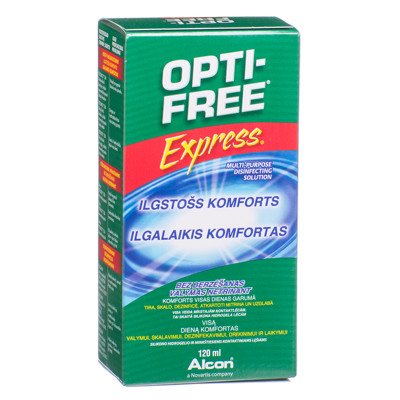 OPTI FREE EXPRESS, kontaktinių lęšių skystis, 120 ml