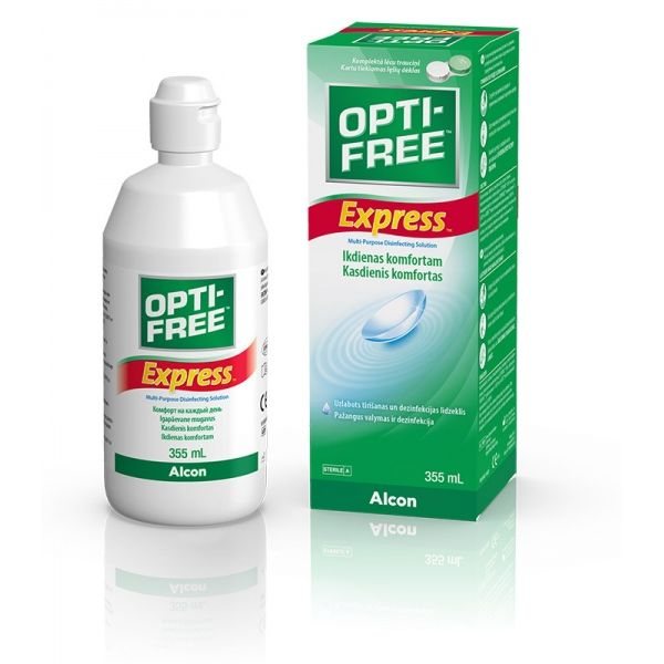 OPTI-FREE skystis kontaktiniams lęšiams EXPRESS, 355 ml
