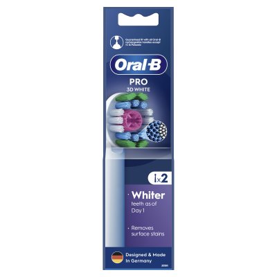 ORAL B Elektrinio dantų šepetėlio galvutės 3D White Pro, N2