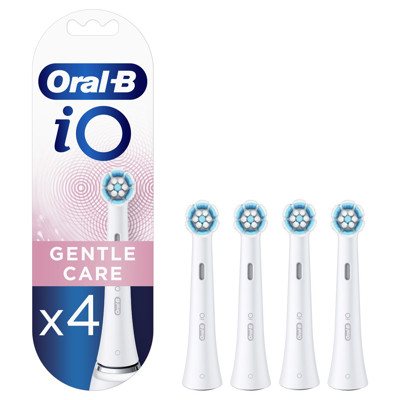 ORAL-B iO GENTLE CARE, dantų šepetėlio galvutės, pakuotė, 4 vnt