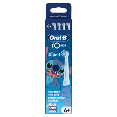 ORAL-B iO KIDS Stitch, elektrinio dantų šepetėlio galvutės, 4 vnt