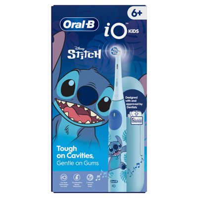 ORAL-B iO KIDS Stitch, elektrinis dantų šepetėlis, nuo ., + kelioninis dėklas, 1 vnt., 6 m