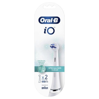ORAL B iO REFILL SPECIALISED CLEAN WHITE, Elektrinio dantų šepetėlio galvutės, 2 vnt