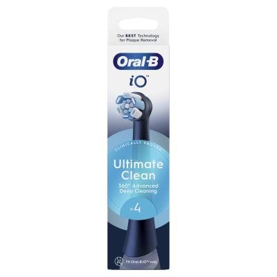 ORAL-B iO Ultimate Clean Black elektrinio šepetėlio galvutės, N4