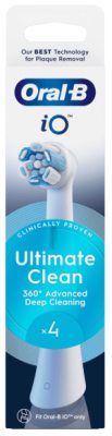 ORAL B IO ULTIMATE CLEAN elektrinio dantų šepetėlio galvutės, White, N4