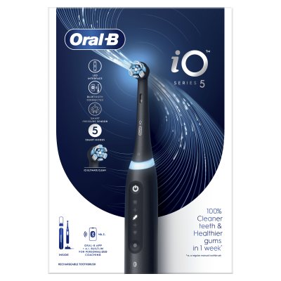 ORAL B POC IO5 Elektrinis dantų šepetėlis, Matt Black, N1