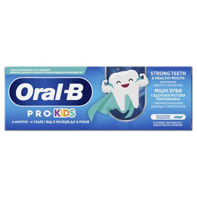 ORAL-B PRO KIDS, dantų pasta vaikams, nuo 6mėn. iki . 50ml, 6 m