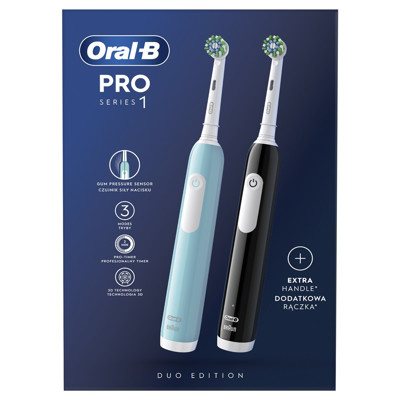 ORAL-B, rinkinys: elektriniai dantų šepetėliai, 2 vnt
