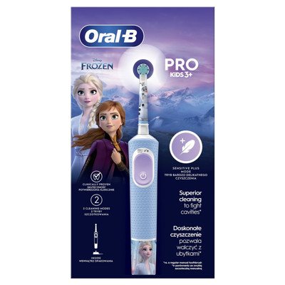 ORAL-B VITALITY PRO KIDS 3+ FROZEN, Elektrinis dantų šepetėlis