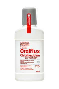 ORALFLUX Chlorhexidine burnos skalavimo skystis, 250 ml