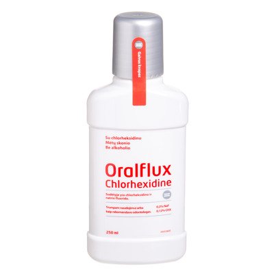 ORALFLUX CHLORHEXIDINE, burnos skystis, 250 ml