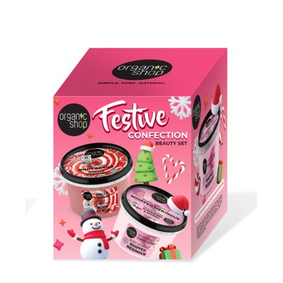 ORGANIC SHOP, Festive Confection Beauty Set, kūno priežiūros rinkinys, 250 ml