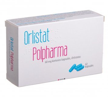 ORLISTAT Polpharma 60 mg kapsulės N42