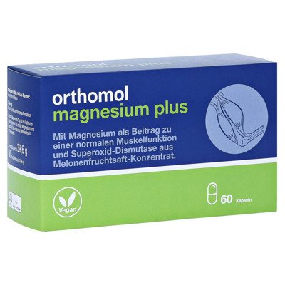 ORTHOMOL MAGNESIUM PLUS, 60 kapsulių