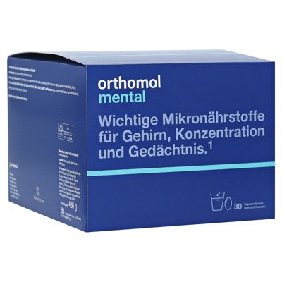 ORTHOMOL MENTAL, milteliai ir kapsulės, 30 porcijų