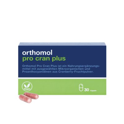 ORTHOMOL PRO CRAN PLUS, 30 kapsulių, 15 porcijų