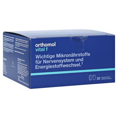 ORTHOMOL VITAL F, kapsulės ir tabletės, 30 porcijų