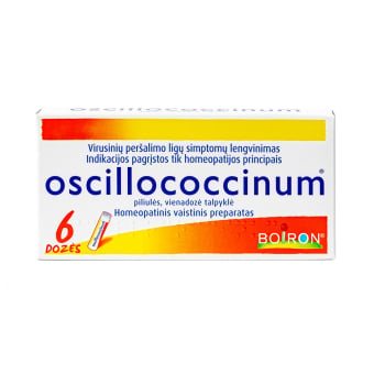 OSCILLOCOCCINUM, piliulės, vienadozė talpyklė, N6
