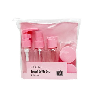 Osom Kelioniniai buteliukai OSOM25210PINK, rožinės spalvos