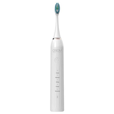 OSOM Oral Care elektrinis dantų šepetėlis Sonic Toothbrush White OSOMORALM1WH, baltos spalvos