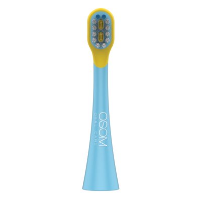 OSOM Oral Care pakaitinis antgalis vaikiškam dantų šepetėliui K6XBLUE, mėlynas OSOMORALSK6XBLUE