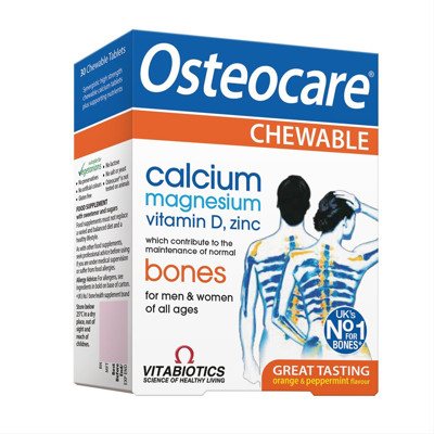 OSTEOCARE, 30 kramtomųjų tablečių