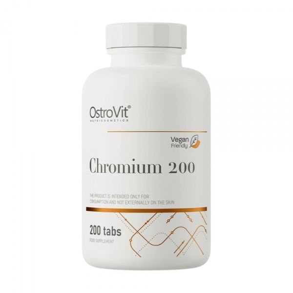 OSTROVIT maisto papildas CHROMIUM 200 mcg, 200 tab.