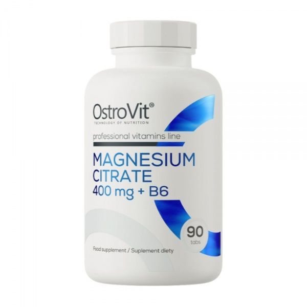OSTROVIT maisto papildas MAGNESIUM CITRATE 400 mg + B6, 90 tab.