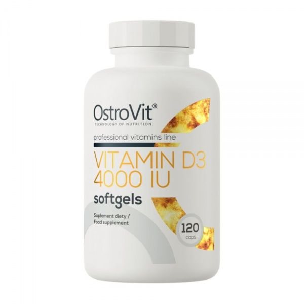 OSTROVIT maisto papildas VITAMIN D3 4000 TV, 120 kaps.