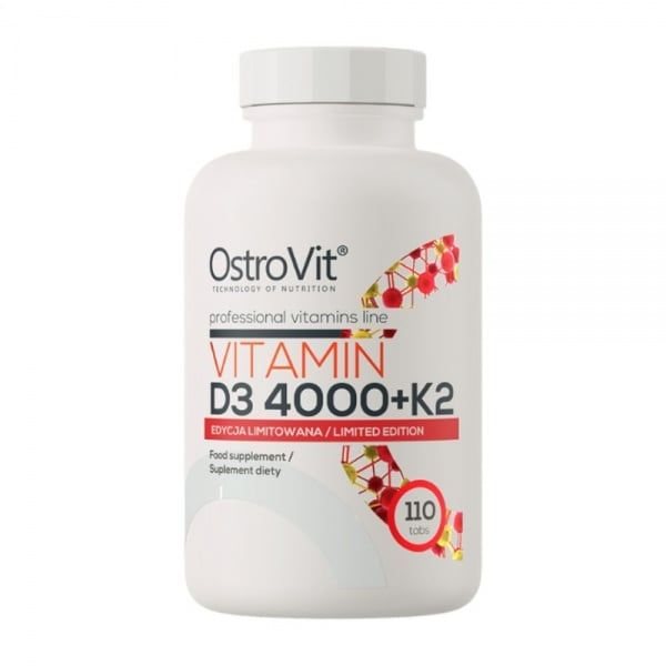 OSTROVIT maisto papildas VITAMIN D3 4000 TV + K2, 110 tab.