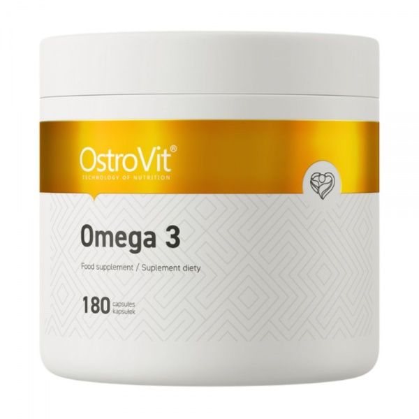 OSTROVIT maisto papildas žuvų taukai OMEGA 3, 180 kaps.