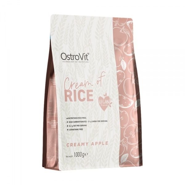 OSTROVIT ryžių miltai košei CREAM OF RICE, obuolių skonio, 1 kg