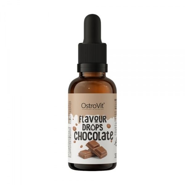 OSTROVIT skonio lašai FLAVOUR DROPS CHOCOLATE, šokolado skonio, 30 ml