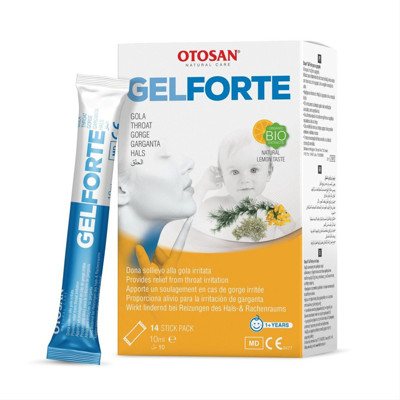 OTOSAN, gerklės drėkinamasis gelis paketėliais, 14 vnt., 10 g
