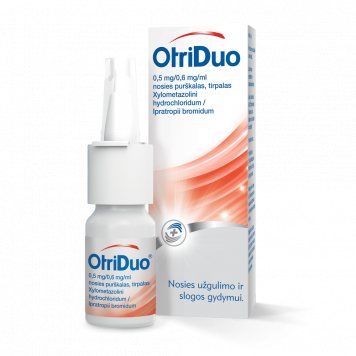 OTRIDUO 0,5 mg/0,6 mg/ml nosies purškalas (tirpalas) N1, 10 ml