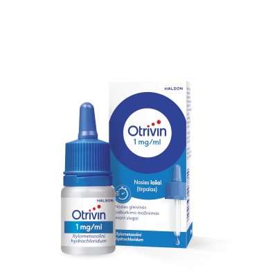 Otrivin 1 mg/ml nosies lašai, 10 ml