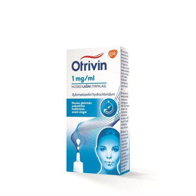 OTRIVIN, 1 mg/ml, nosies lašai (tirpalas), 10 ml