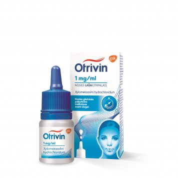 OTRIVIN 1 mg/ml nosies lašai (tirpalas) N1, 10 ml