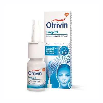 Otrivin 1 mg/ml nosies purškalas (tirpalas), 10 ml