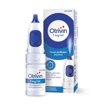OTRIVIN, 1 mg/ml, nosies purškalas (tirpalas), N1, nosies purškalas (tirpalas), N1, 10 ml