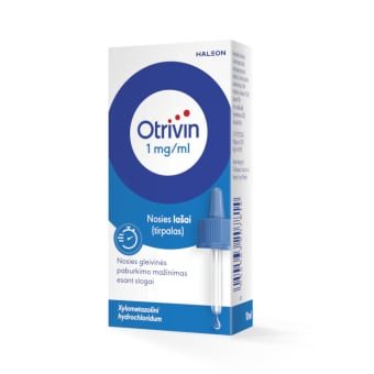 Otrivin, 1mg/ml, nosies lašai, tirpalas, N1, 10 ml