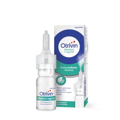 Otrivin Menthol 1 mg/ml nosies purškalas, 10 ml