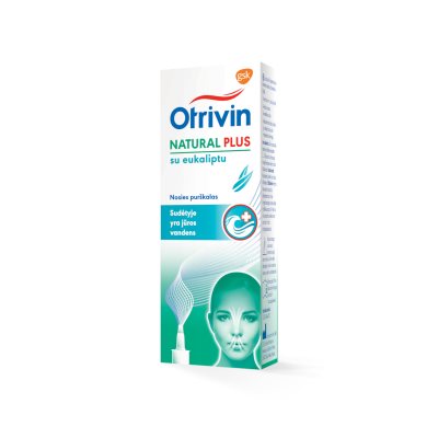 Otrivin Natural Plus nosies purškalas su eukaliptu, 20 ml